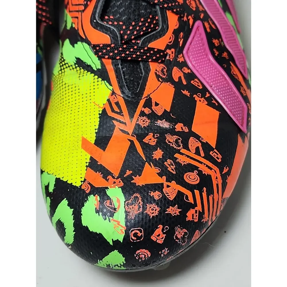 adidas Adizero Spark Mismatch Football Men’s 12 Graffiti Multicolor Cleat